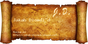 Jakab Dioméd névjegykártya